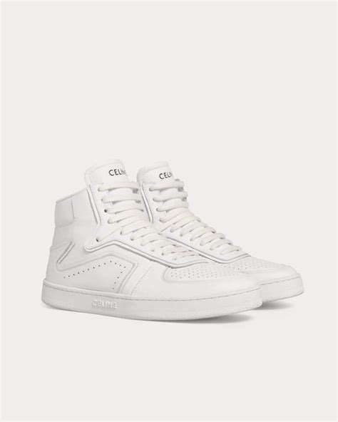 celine high top sneakers women's|celine white platform sneakers.